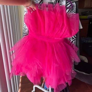 Missguided Pink Puff Dress